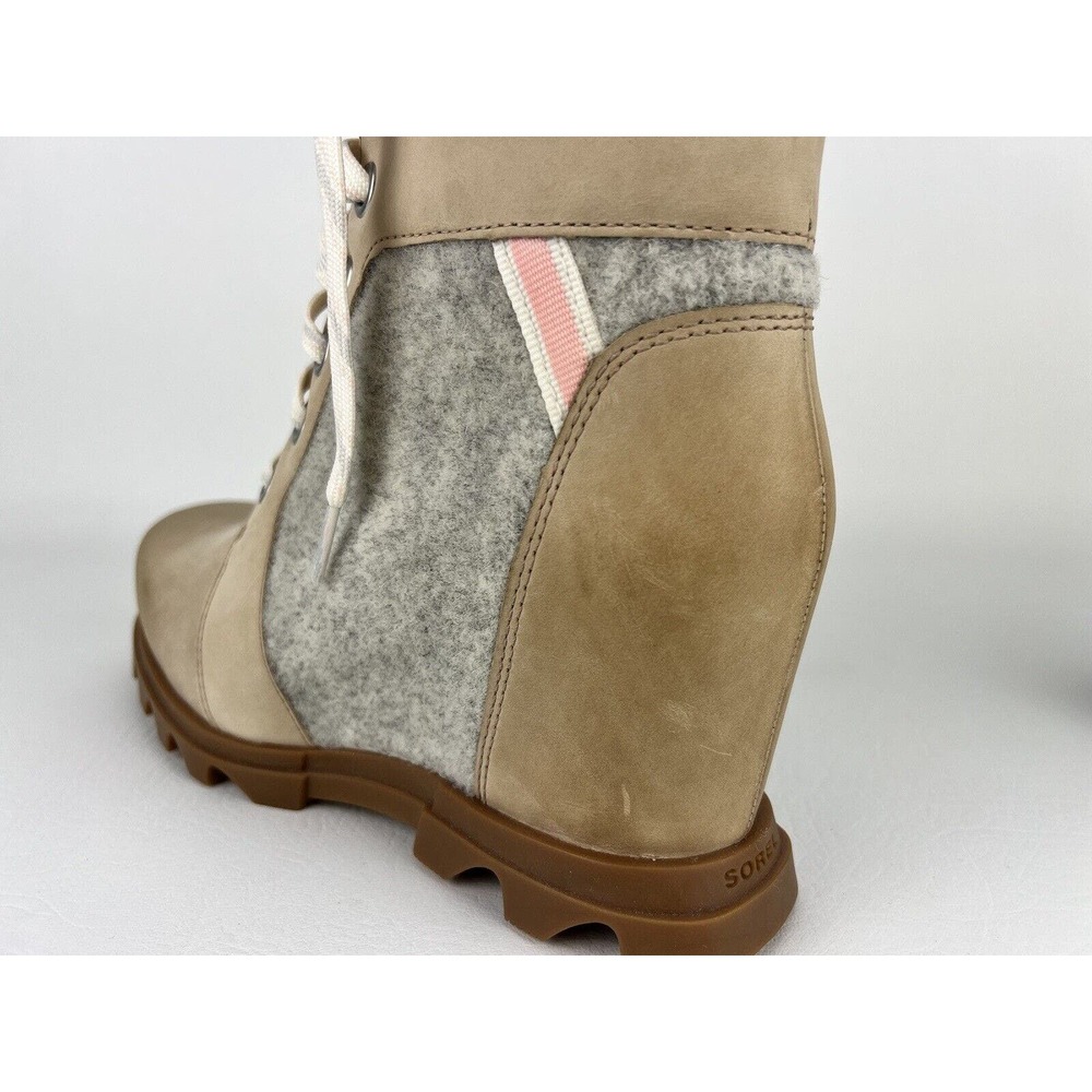 Sorel Women Boots Joan of Arctic Lexie III Wedge Natural Tan Size 9.5 - Picture 11 of 16